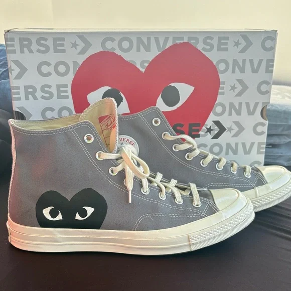 💘 Converse Unisex Comme des Garcons shoes size 12 - Picture 10 of 13